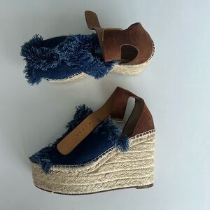 CHLOE Denim Espadrilles